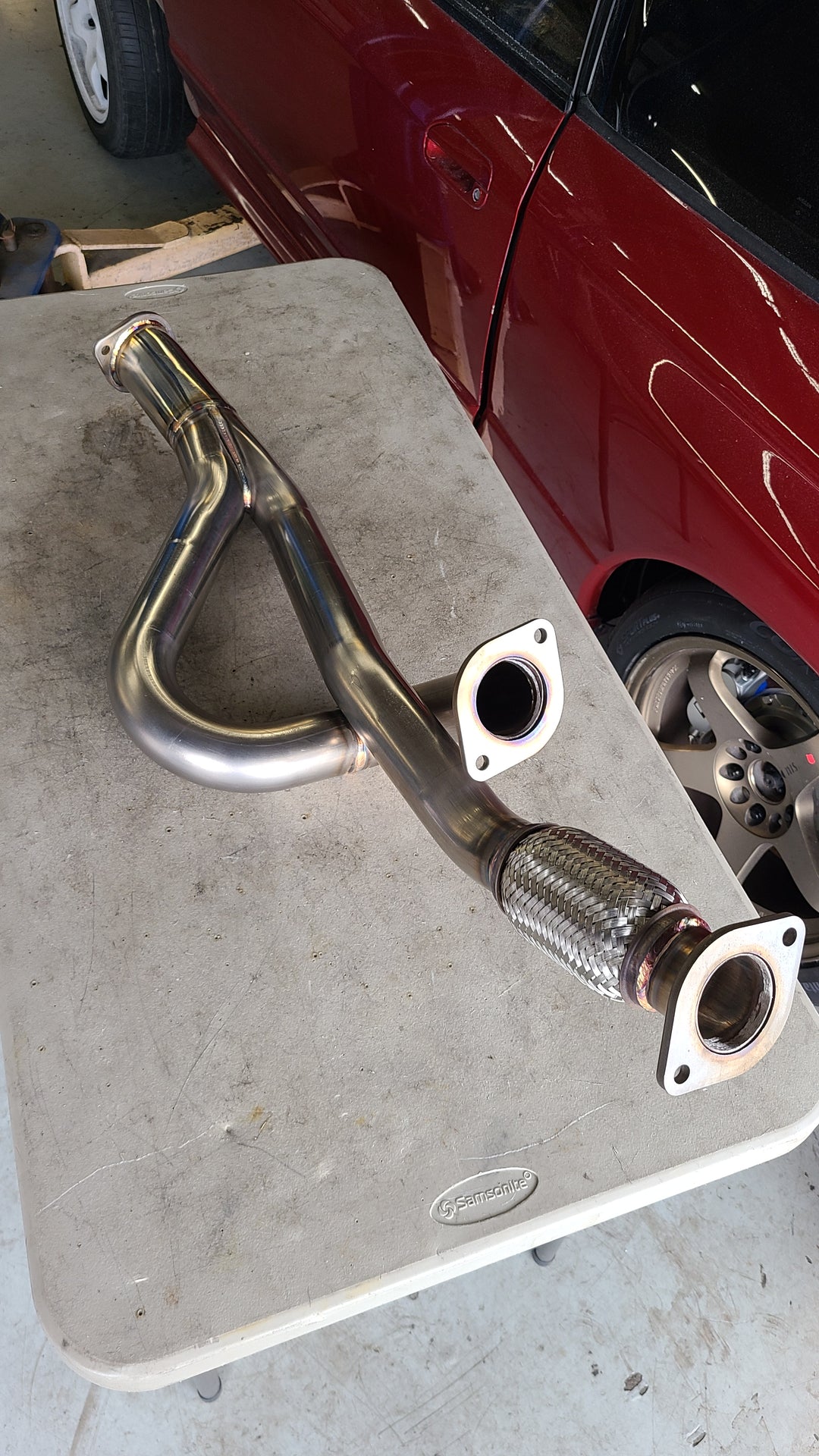 Fujitsubo equal length downpipe for GTR V2