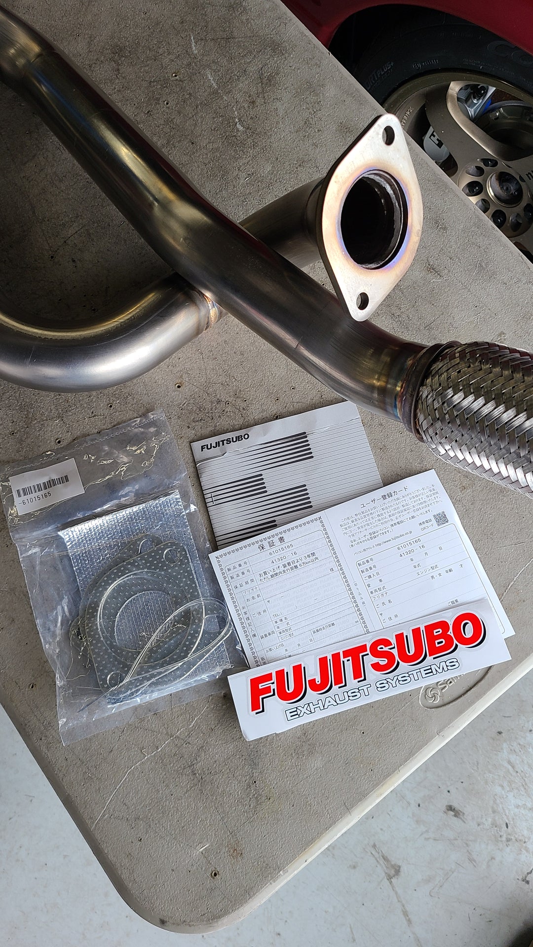 Fujitsubo equal length downpipe for GTR V2