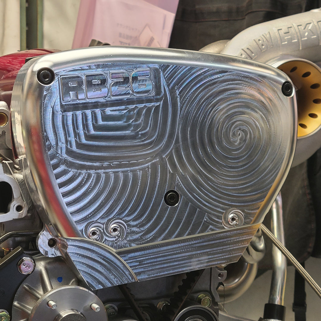 U.P.G. Lightweight billet RB26 front cover (Preorder open until August 15th)