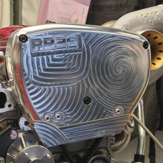 U.P.G. Lightweight billet RB26 front cover (Preorder open until August 15th)