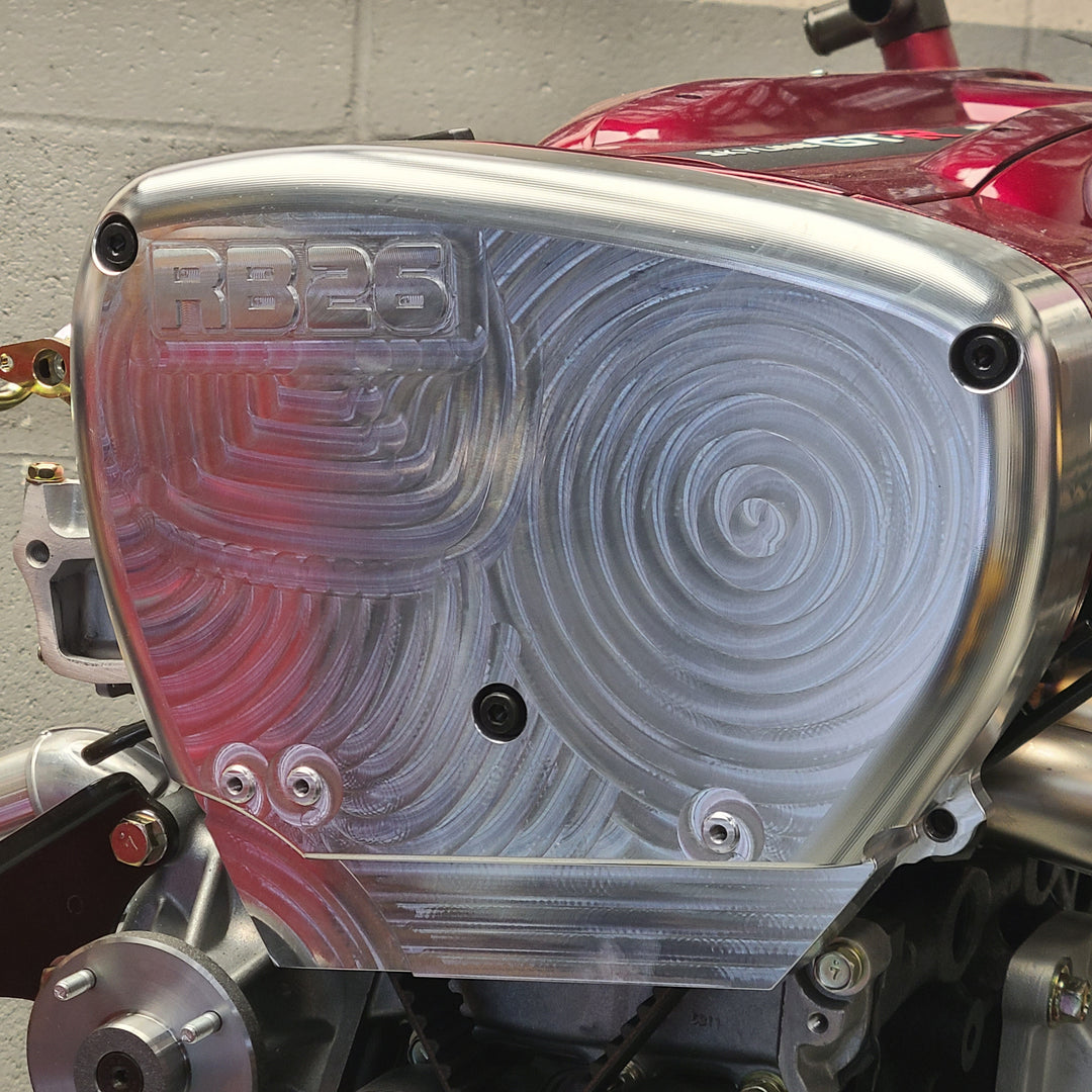 U.P.G. Lightweight billet RB26 front cover (Preorder open until August 15th)
