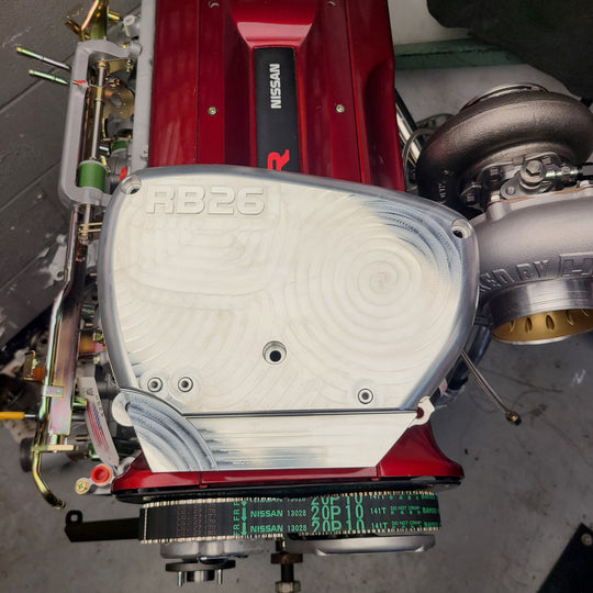 U.P.G. Lightweight billet RB26 front cover (Preorder open until August 15th)