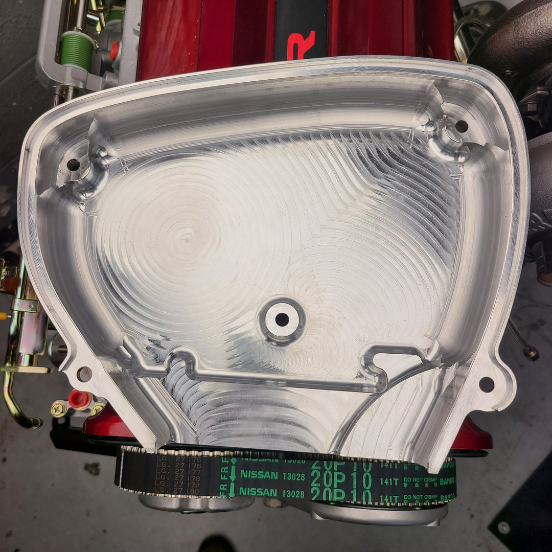 U.P.G. Lightweight billet RB26 front cover (Preorder open until August 15th)