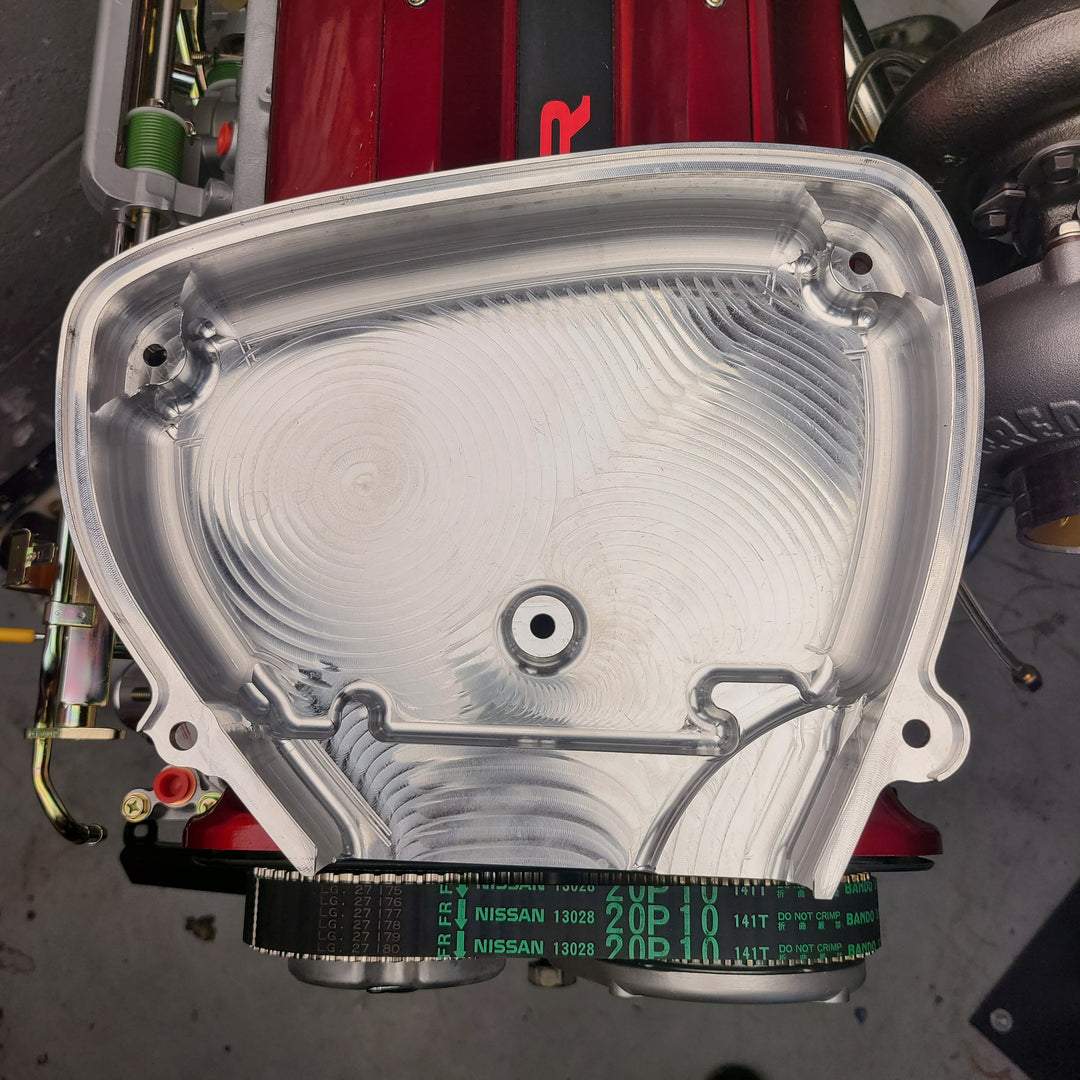 U.P.G. Lightweight billet RB26 front cover (Preorder open until August 15th)