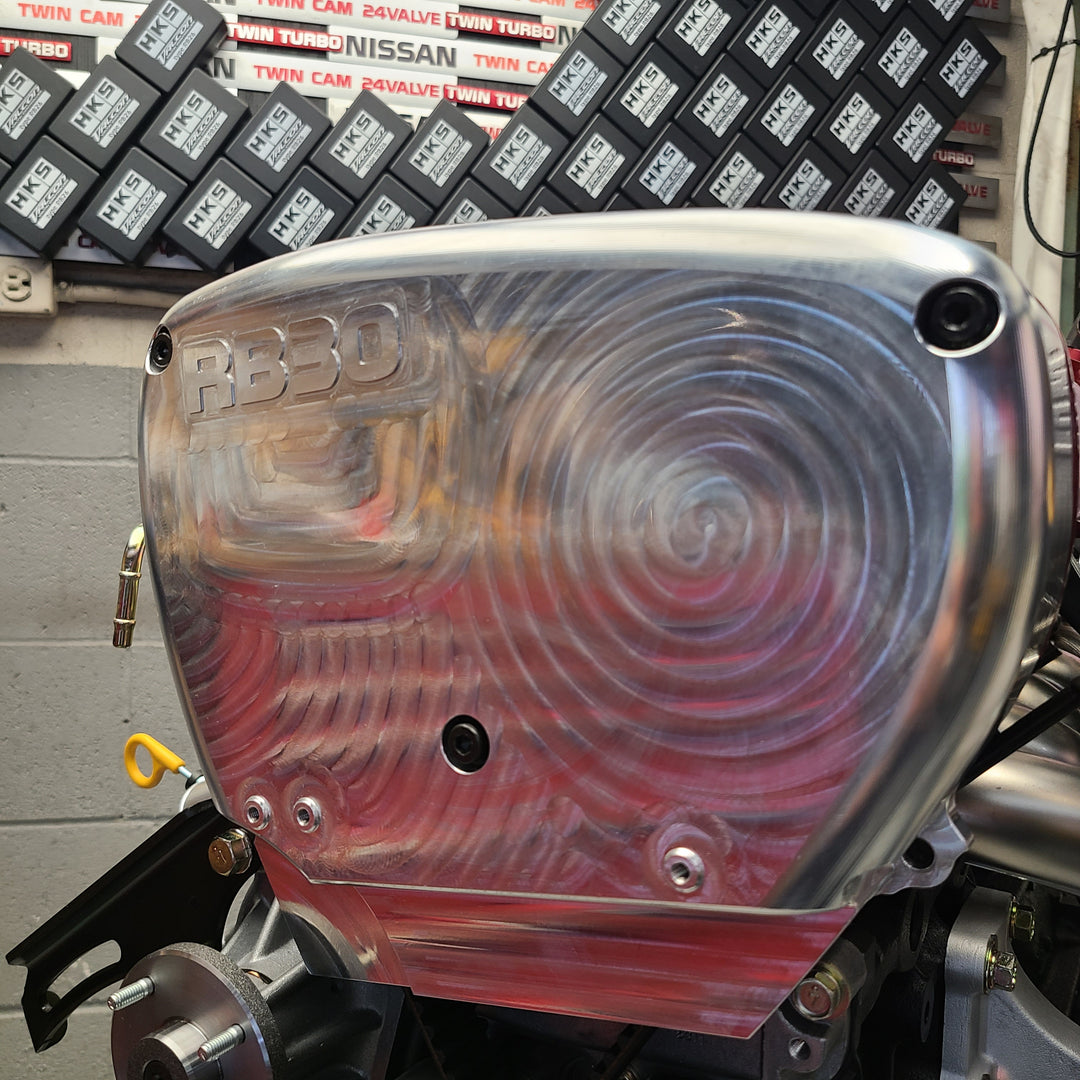 U.P.G. Lightweight billet RB26 front cover (Preorder open until August 15th)
