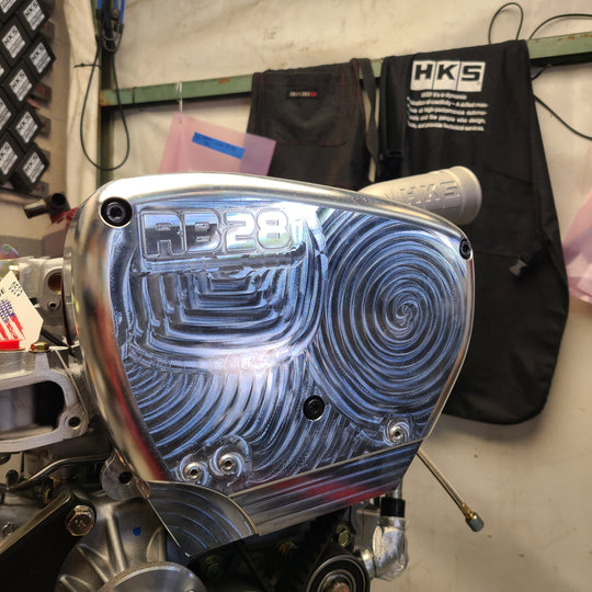 U.P.G. Lightweight billet RB26 front cover (Preorder open until August 15th)