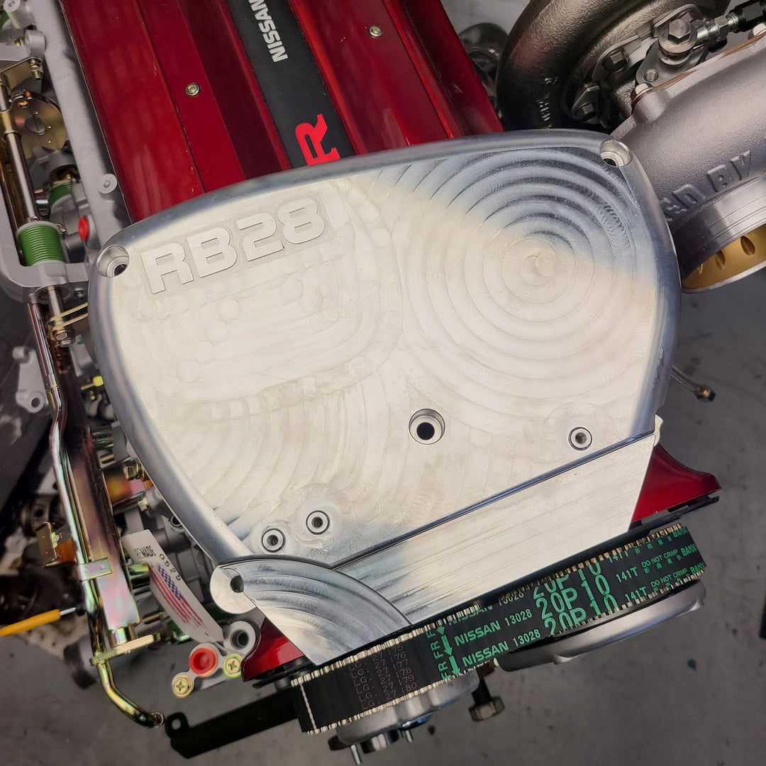 U.P.G. Lightweight billet RB26 front cover (Preorder open until August 15th)
