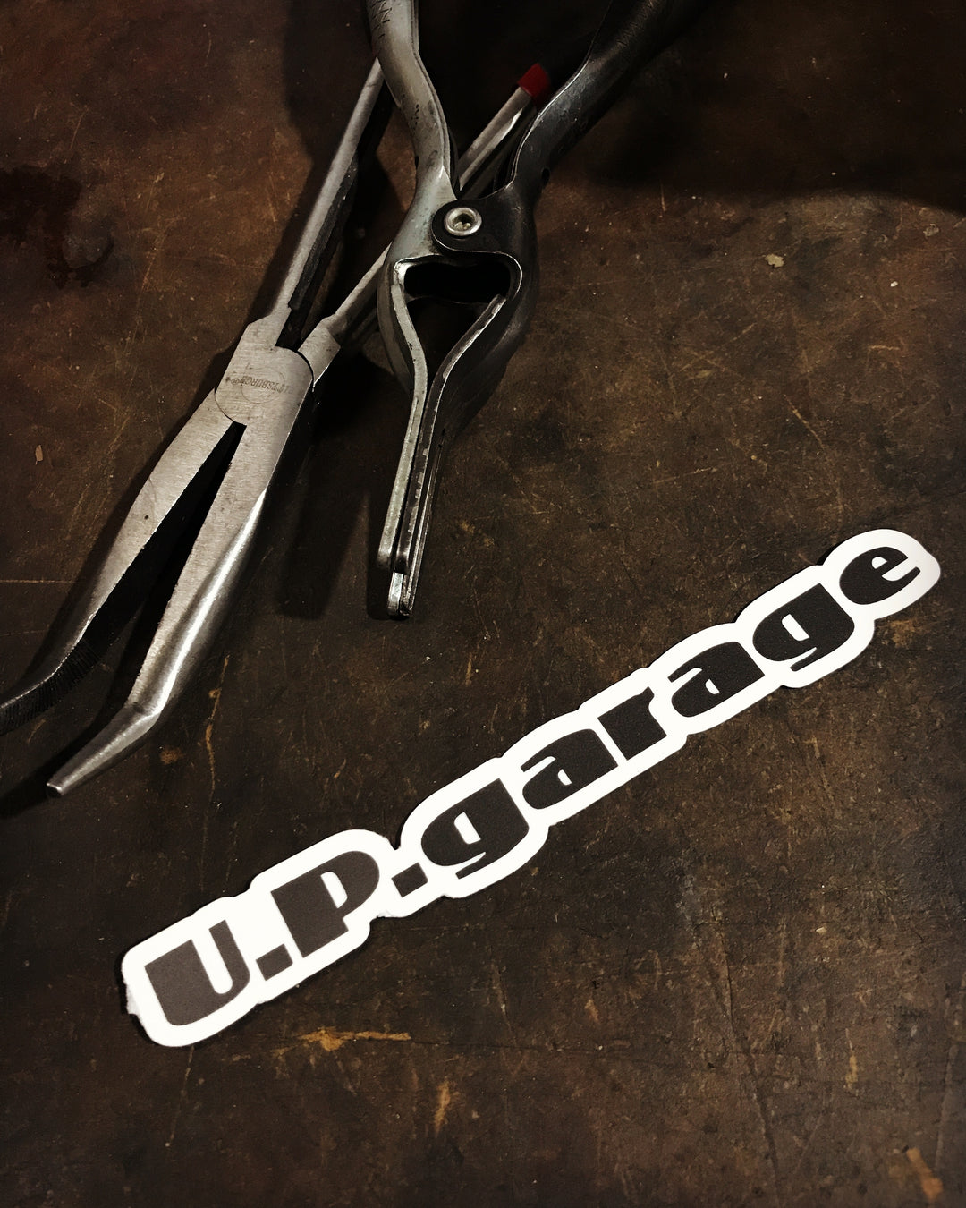 U.P. Garage Logo Sticker