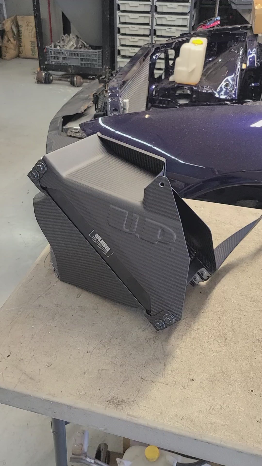 U.P.G R33 GTR oil cooler with carbon ducting -complete- *September 2026*