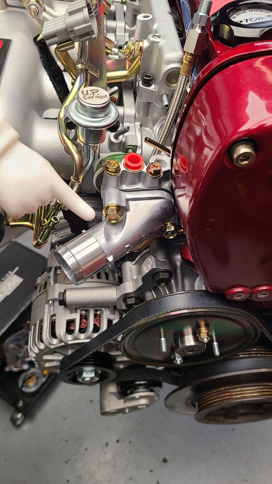 OEM RB26 upper water neck with no coolant tube