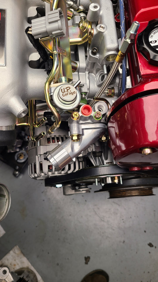 OEM RB26 upper water neck with no coolant tube