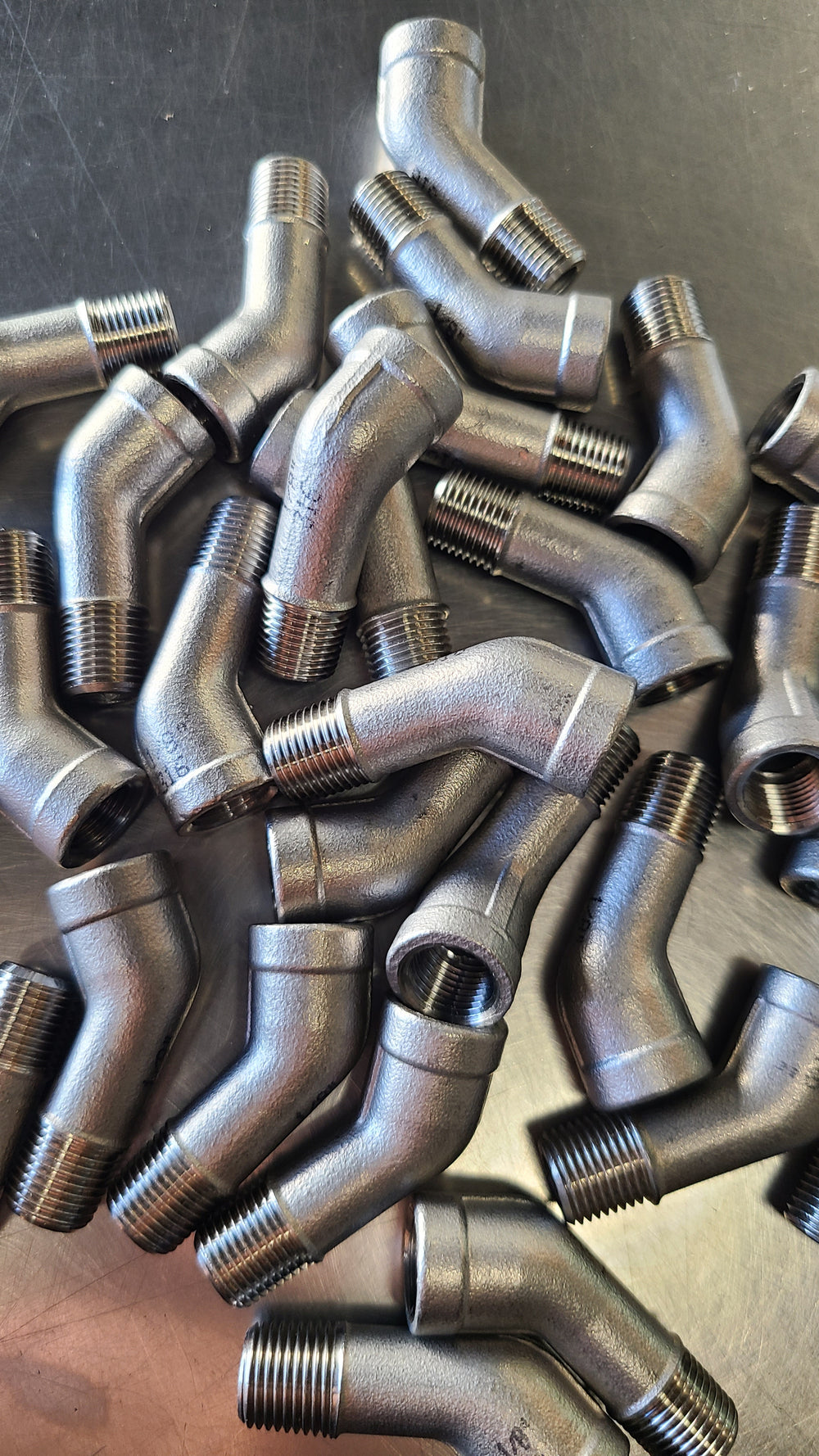 1/8 BSP 45° stainless steel elbow