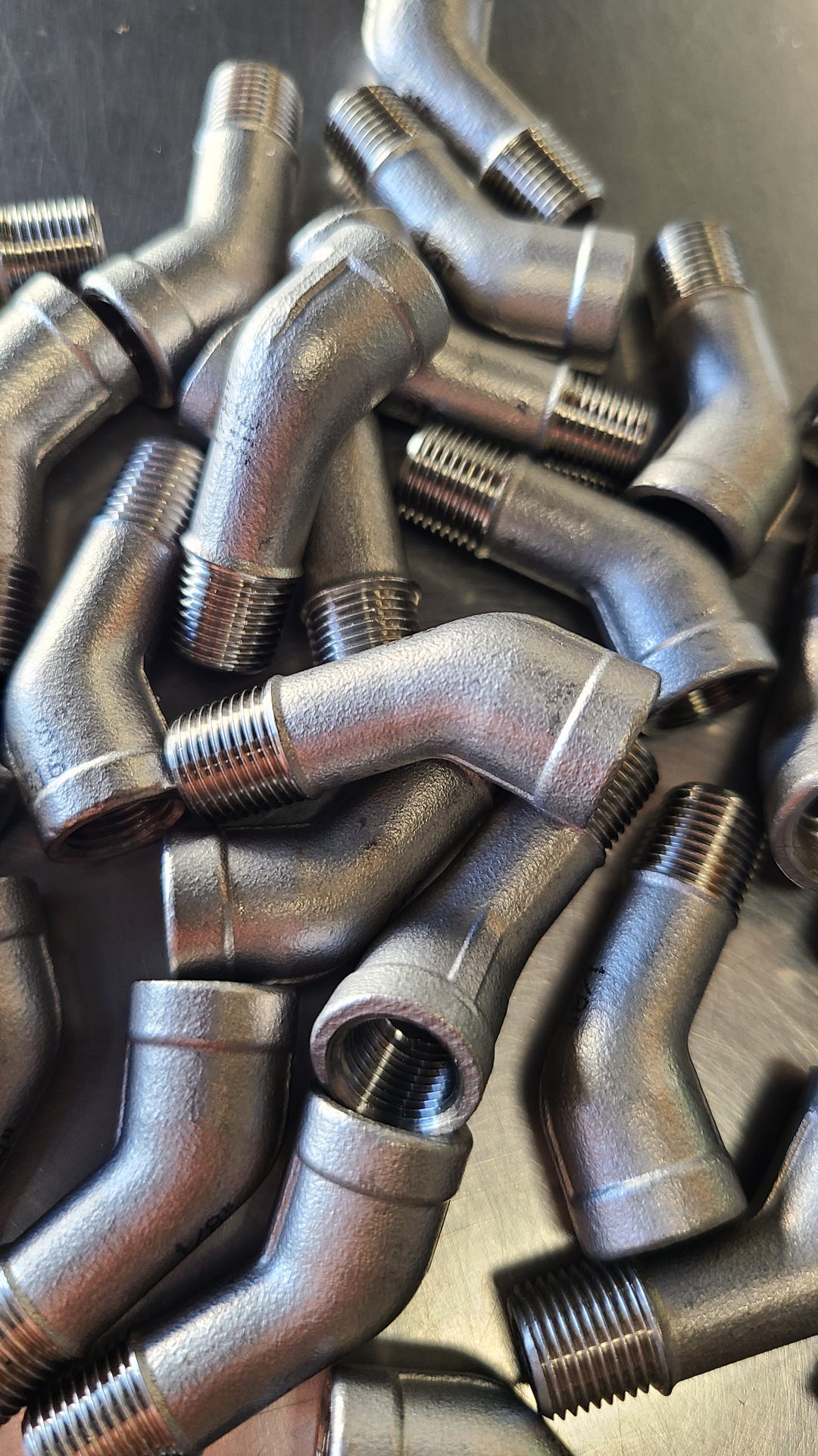 1/8 BSP 45° stainless steel elbow