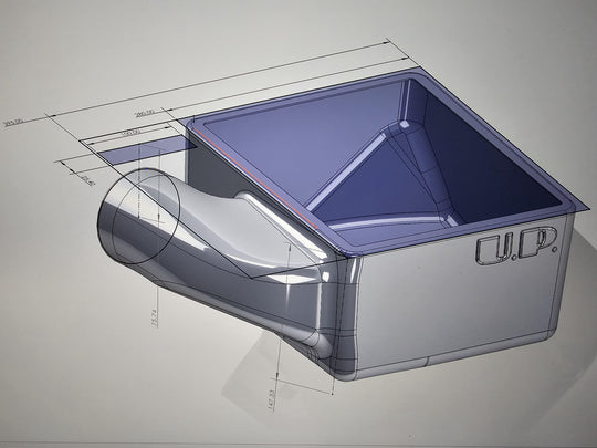 U.P.G RB Single turbo carbon airbox