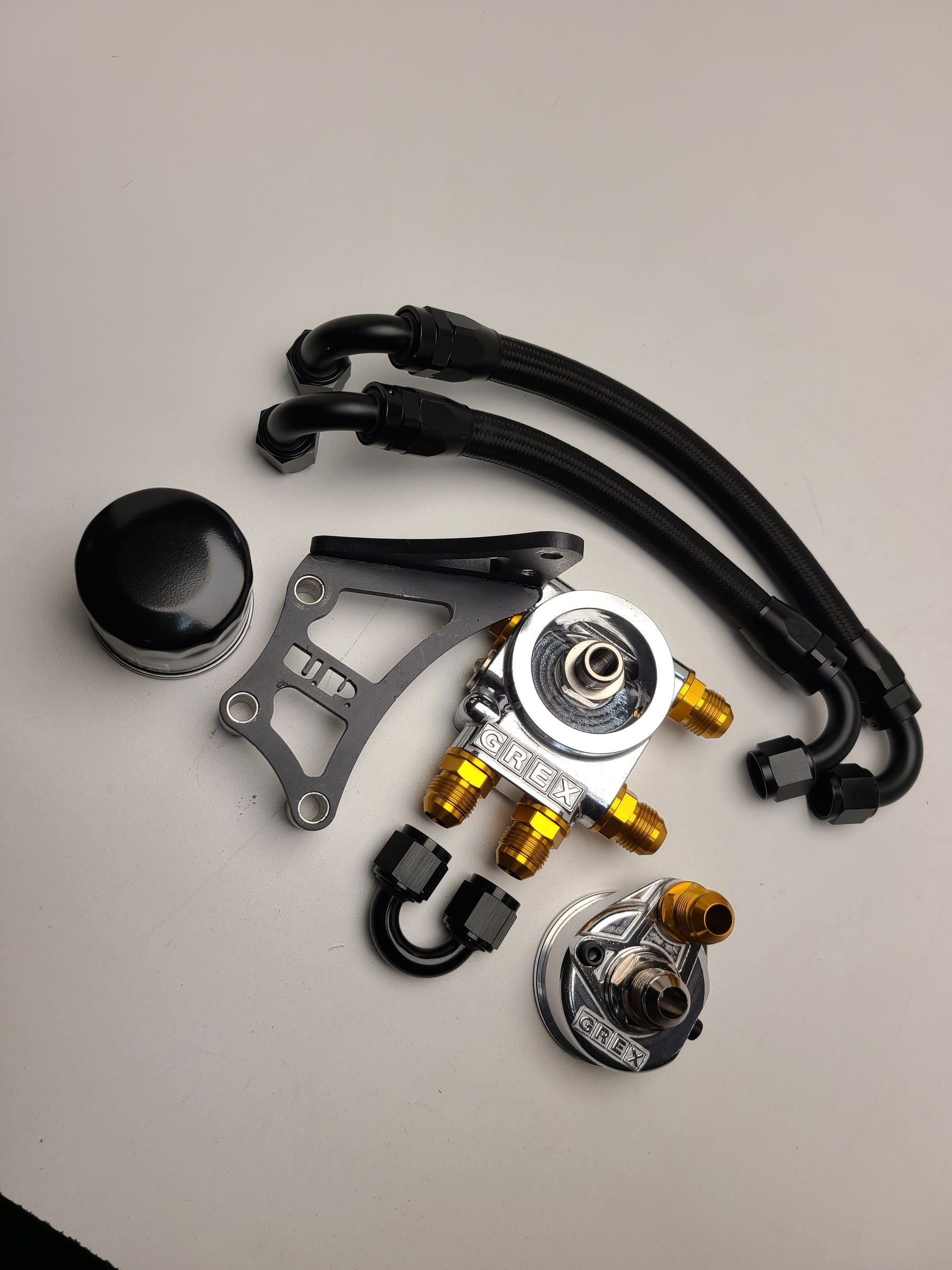 GReddy Oil Filter Relocation Kit | 1993-1997 Toyota Supra  (12014903) main image 1