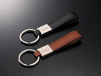 HKS LEATHER KEYRING BLACK