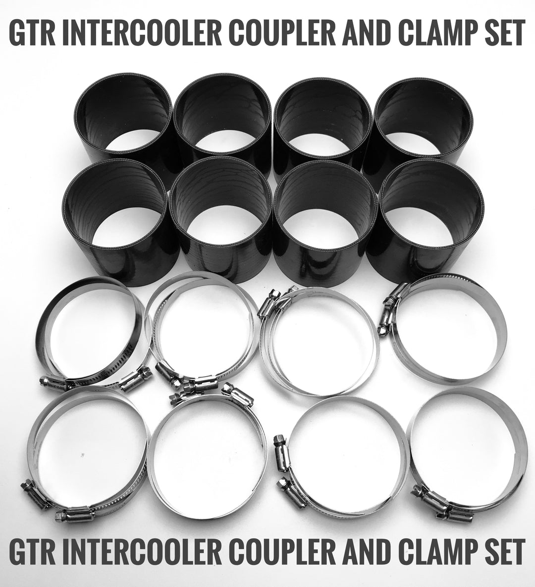 R32-34 GTR intercooler piping coupler kit with breeze clamps